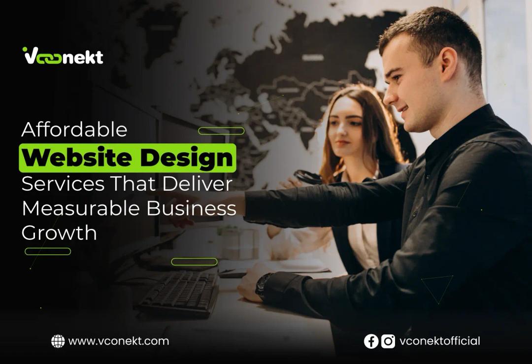 Get affordable website design services in the USA with VConekt. We build fast, SEO-friendly, and conversion-focused websites for businesses.