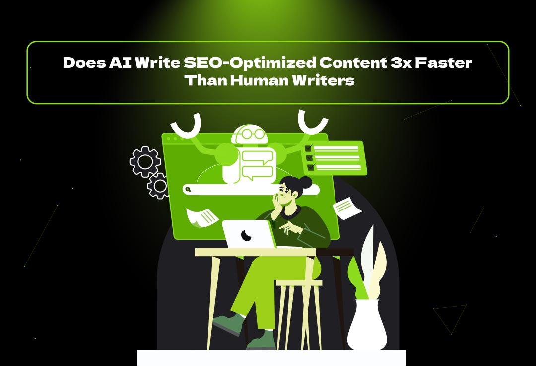 Does AI write SEO-optimized content 3x faster than human writers? Discover AI's impact on SEO, its strengths, limitations, and why human creativity still matters.