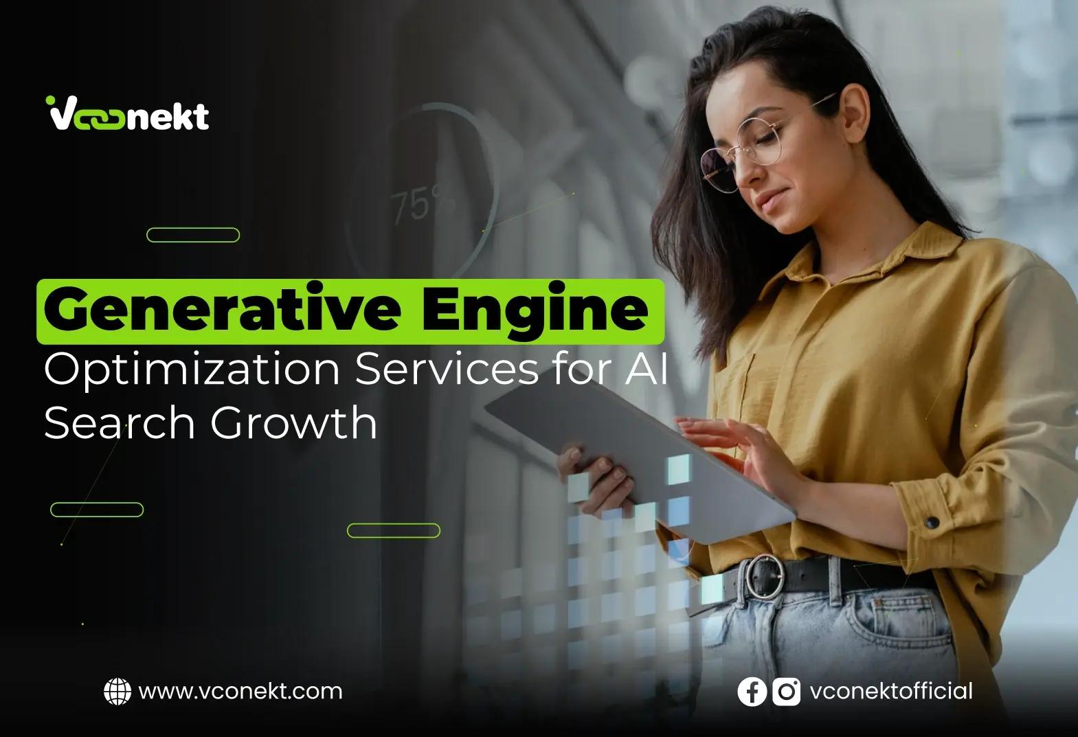 Learn how generative engine optimization services help brands gain visibility in AI-driven search and future-proof online growth with VConekt.