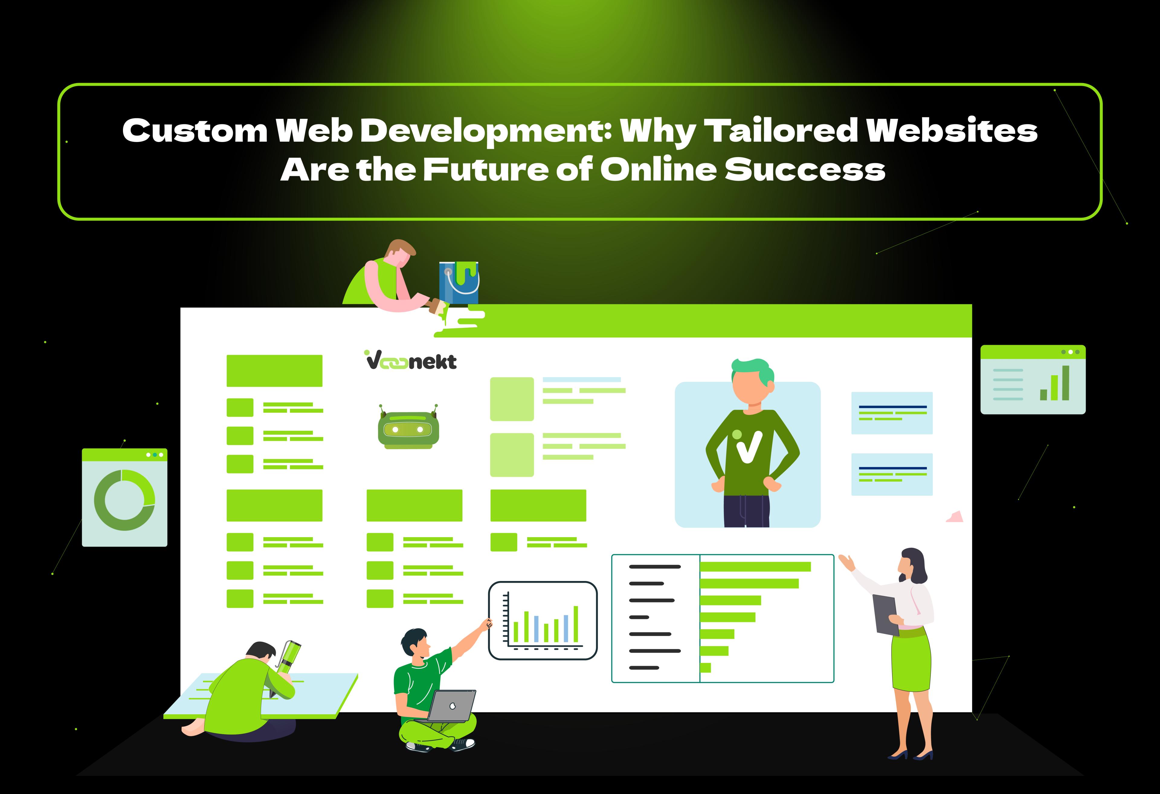 Boost your business with custom web development by VConekt. Tailored, scalable, SEO-friendly websites built to grow your brand online.